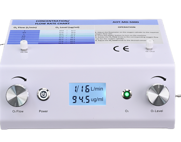 New design LCD display 10-99.5ug/L ozone generator medical for pain therapy