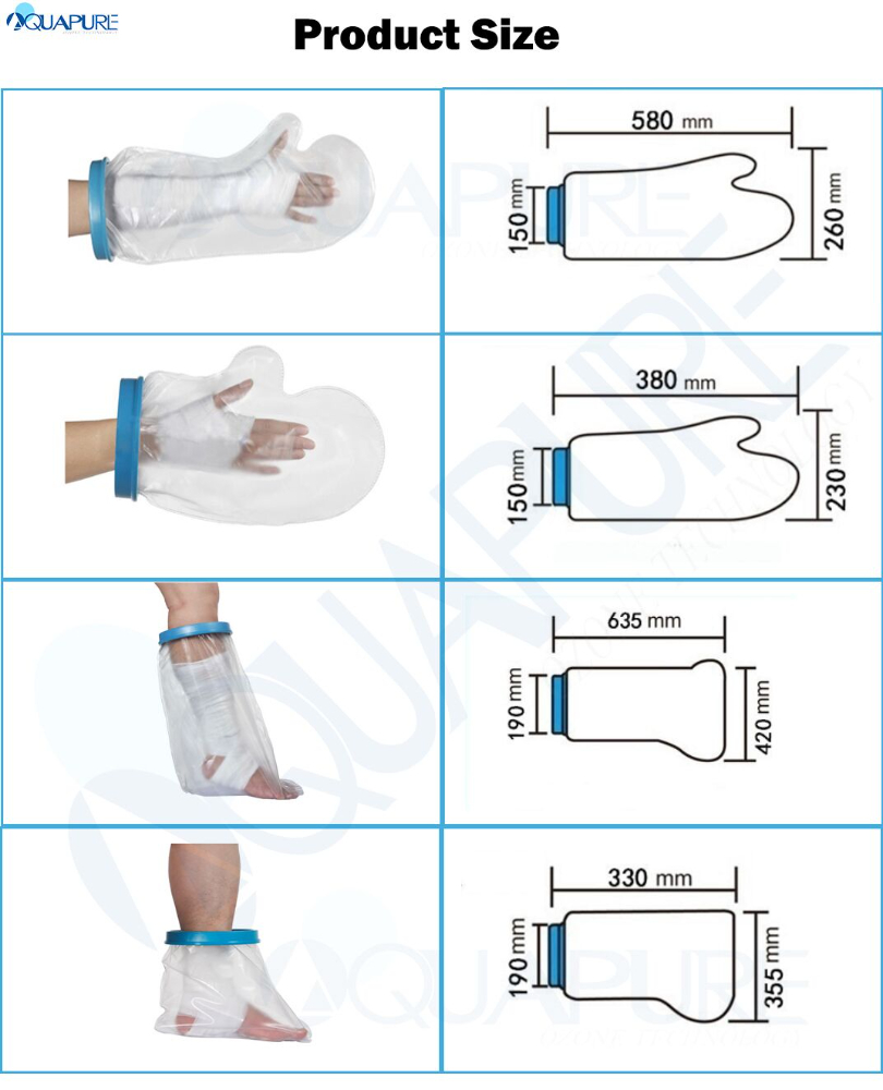 Waterproof Ozone Resistant Ozone Limb Bag: Durable and Effective for Ozone Limb Bagging Therapy 3 ozone limb bag sizes